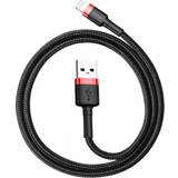 Rød - USB-kabel Kabler Baseus 3A Cafule USB A-USB C 3.0 0.5m