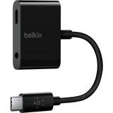 Han – Hun - Sort Kabler Belkin USB C - USB C/3.5mm M-F Adapter