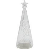 Fjernbetjenede - Glas Julebelysning Sirius Wave Træ Julelampe 22cm