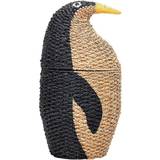 Animals - Naturfarvet Opbevaring Bloomingville Penguin Basket with Lid