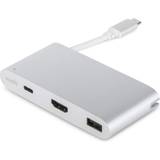 Guld - USB C Kabler Moshi USB C-HDMI/USB A/USB C M-F Multiport Adapter