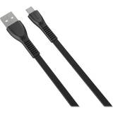 Flad - USB-kabel Kabler Havit Flat USB A-USB Micro-B 1.8m