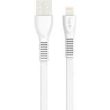 Flad - Han - Han - USB-kabel Kabler Havit Flat USB A-Lightning 1m