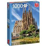 Bygninger Klassiske puslespil Jumbo Premium Collection Sagrada Familia View Barcelona 1000 Pieces