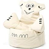 Beige - Teddy Bears Siddemøbler BabyTrold Bamse Sækkestol Sand Skai