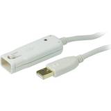 Aten Han – Hun - USB-kabel Kabler Aten Active USB A - USB A M-F 2.0 12m