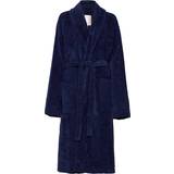 Lexington Undertøj Lexington Hotel Velour Robe - Dress Blue