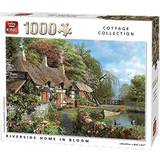 King Puslespil King Cottage Collection Riverside Home in Bloom 1000 Pieces