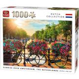 King Klassiske puslespil King Dutch Collection Sunrise Over Amsterdam 1000 Pieces