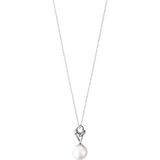 Diamanter Halskæder Georg Jensen Magic Pendant Necklace - White Gold/Pearl/Diamonds