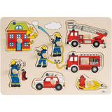 Puslespil til børn Knoppuslespil Goki Fire Brigade 8 Pieces
