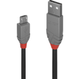 Guld - USB A-USB Micro-B - USB-kabel Kabler Lindy Anthra Line USB A-USB Micro-B 2.0 5m