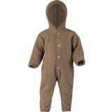 3-6M Fleece heldragter Børnetøj ENGEL Natur Fleece Baby Jumpsuit - Walnut Brown