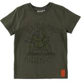 Wheat 7 Dwarfs Happy Disney T-shirt - Army Leaf