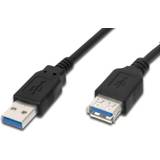 M-CAB Rund - USB-kabel Kabler M-CAB USB A-USB A 3.1 (Gen.1) M-F 3m