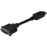 M-CAB DisplayPort-kabler - Rund M-CAB DVI-DisplayPort M-F 0.2m