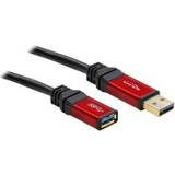 Rød - USB A-USB A - USB-kabel Kabler DeLock Premium USB A - USB A M-F 3.0 2m