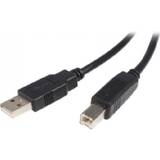2.0 - USB-kabel Kabler USB A - USB B (angled) 2.0 3m