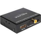 RCA stereo Kabler DeLock HDMI-HDMI/TOSLINK/3.5mm/RCA F-F Adapter