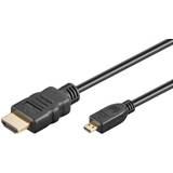 HDMI-kabler - High Speed (4K) - Sort Goobay HDMI A - Micro HDMI D M-M 3m