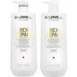 Goldwell Slidt hår Gaveæsker & Sæt Goldwell Dualsenses Rich Repair Restoring Duo 2x1000ml