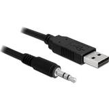 DeLock USB-kabel Kabler DeLock 3 pin 3.5mm-USB A 1.8m