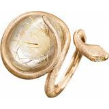Ole Lynggaard Snakes Medium Ring - Gold/Rutile Quartz/Diamonds
