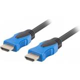 Blå - HDMI-kabler - Standard HDMI-standard HDMI Lanberg Premium High Speed with Ethernet (4K) HDMI-HDMI 2.0 20m