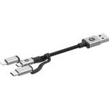 USB A-Lightning - USB C - USB-kabel Kabler Mophie USB A-Lightning/USB B Micro/USB C 1m