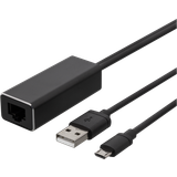 Han – Hun Kabler Deltaco ChromeCast RJ45 - USB A/USB Micro B F-M 1m