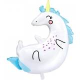 Lilla Balloner Amscan Foil Ballon Unicorn White