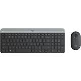 Logitech Trådløs Tastaturer på tilbud Logitech Slim Wireless Combo MK470 (English)