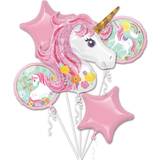 Amscan Foil Ballon Bouquet Magical Unicorn 5-pack