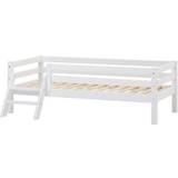 Hvid Barrnesenge Børneværelse HoppeKids Basic Junior Bed with Ladder 70x160cm