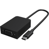 Microsoft Sort Kabler Microsoft Surface USB C-VGA M-F Adapter