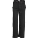 Dame - Elastan/Lycra/Spandex - W23 Jeans Levi's Ribcage Straight Ankle Jeans - Black Heart/Black