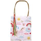 Gaveindpakninger & Gaveposer Meri Meri Gift Bag Rainbow & Unicorn 8-pack