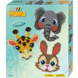 Elefanter Perler Hama Beads Animal Faces Gift Bead Set 2500pcs