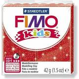 Rød Ler Staedtler Fimo Kids Glitter Red 42g