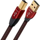 Audioquest Sort - USB-kabel Kabler Audioquest Cinnamon USB A - USB B 2.0 1.5m