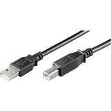 Grå - USB-kabel Kabler Goobay USB A - USB B 2.0 3m