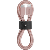 Kvadratisk - Pink Kabler Native USB C-Lightning 1.2m