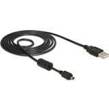DeLock Skærmet - USB-kabel Kabler DeLock Ferrite 4 Pin USB A-USB Mini-B 2.0 1.5m