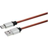 Brun - USB-kabel Kabler Essentials USB A-USB C 1m