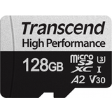 128 GB - V30 Hukommelseskort Transcend 330S microSDXC UHS-I U3 V30 A2 128GB +Adapter
