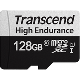 Transcend 128 GB - microSDXC Hukommelseskort Transcend 350V microSDXC Class 10 UHS-I U1 128GB +Adapter