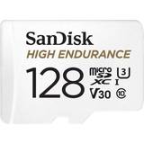 Hukommelseskort & USB Stik SanDisk High Endurance microSDXC Class 10 UHS-I U3 V30 128GB +Adapter