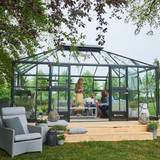 Drivhus antracit Juliana Grand Oasis 18.8m² Aluminium Hærdet glas