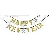 Amscan Garlands Letter Banner Happy New Year Silver/Gold