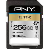 PNY 256 GB Hukommelseskort PNY Elite-X SDXC Class 10 UHS-I U3 100MB/s 256GB